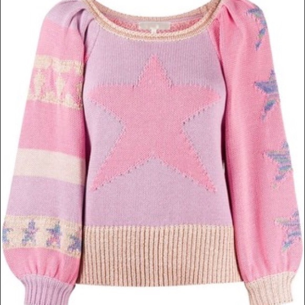 Love Shack Fancy Ryland star sweater Extra small new